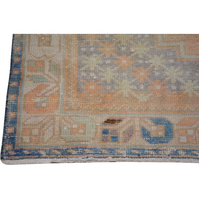 Turkish Vintage Turkish Anatolian Hand Knotted Wool Rug, 3'10''x7'9'' For Sale - Image 3 of 5