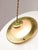 Vintage Italian Brass and Metal Saucer Pendant Lamp, 1970s For Sale - Image 15 of 18
