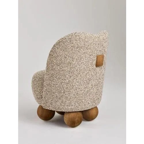 Contemporary Peonia Chair by Le Berre Vevaud For Sale - Image 3 of 6