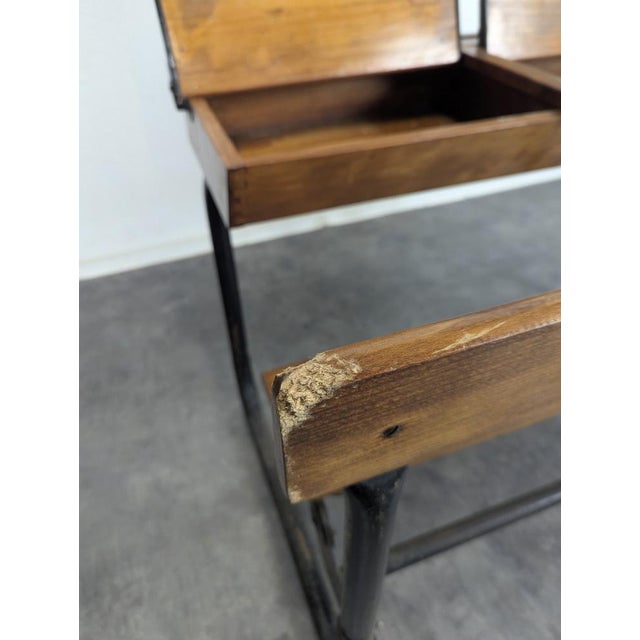Modern School Desk in Wood For Sale - Image 6 of 8