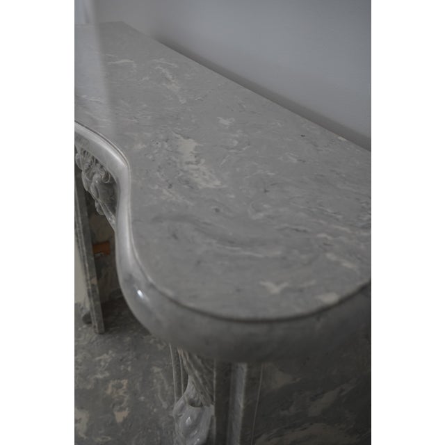 Italian Marble Fireplace Surround For Sale In Philadelphia - Image 6 of 14