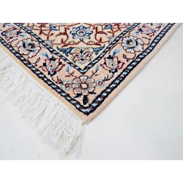 Hand-knotted Nain oriental rug | Knot density: approx. 350.000–400.000 / m² | Material: 100% virgin wool, 100% silk, warp:...