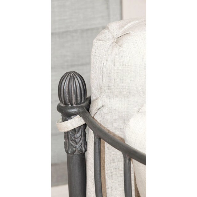 Black Montecito Lounge Chair With Ottoman in Michael Taylor For Sale - Image 8 of 13