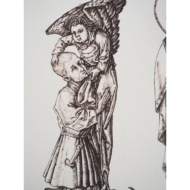 Cécile Reims, The War Between the Past and the Present, 20th Century, Etching For Sale - Image 4 of 10