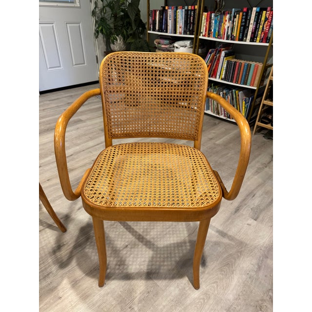 Mid 20th Century Set of 6 Vintage Josef Hoffman Dining Chairs- Made in Czechoslovakia For Sale - Image 5 of 5