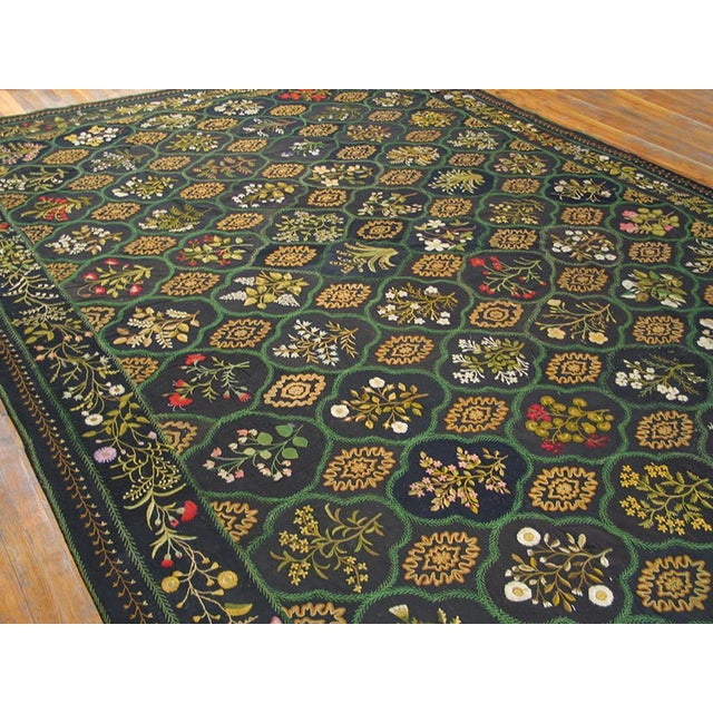 Antique English Needlework Carpet: 10'6" x 18'10" - 320 575 cm