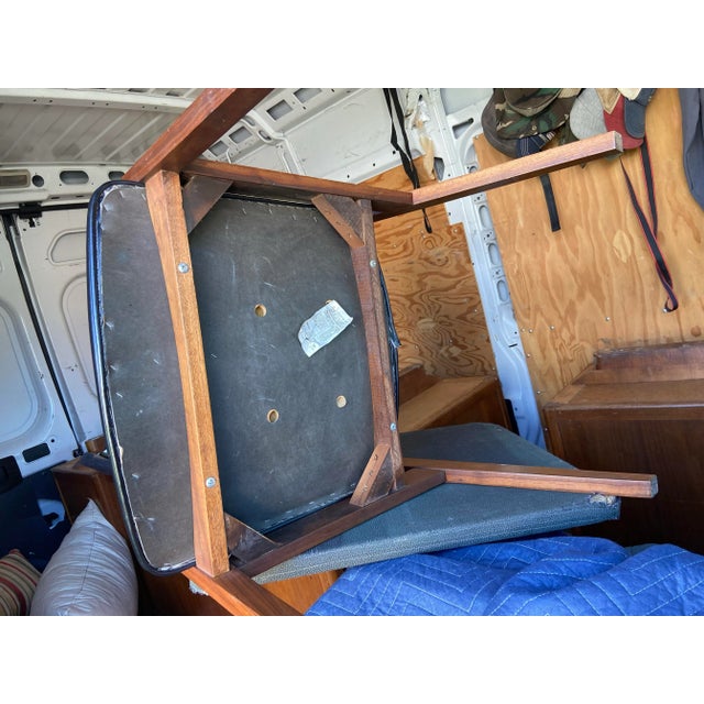 1980s Vintage Modern Walnut Armchair by United Chair Company For Sale - Image 12 of 12