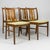 Vintage Nordic Chairs in Fabric, 1970, Set of 4, in Very Good conditions. Designed 1970 to 1979