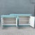 Postmodern Postmodern Sky Blue Matte Laminate Credenza With Gold Accent For Sale - Image 3 of 9