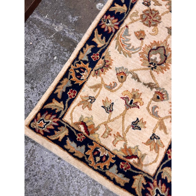 2ft 7in × 9ft Jaunty Legacy Collection Le-75 Wheat Wool Runner Rug For Sale - Image 11 of 12