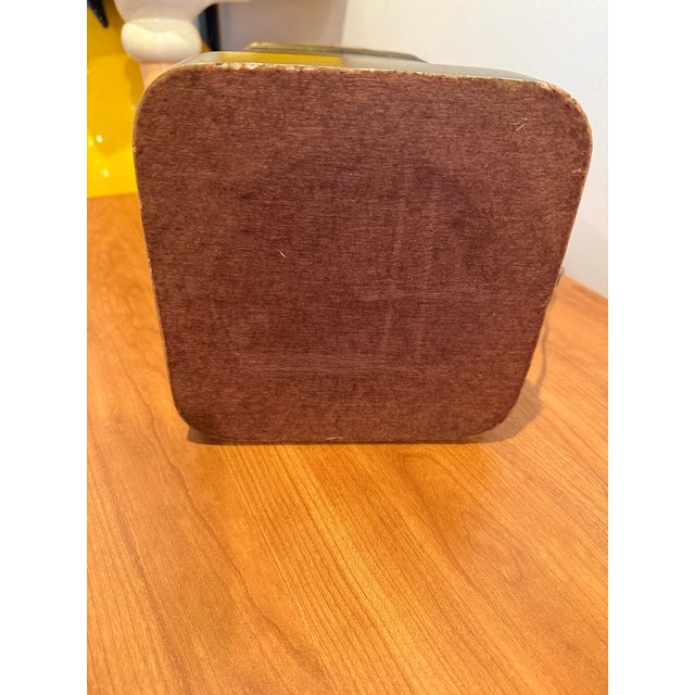 Vintage Tea Caddy Lamp W/ Silk Shade For Sale - Image 11 of 12