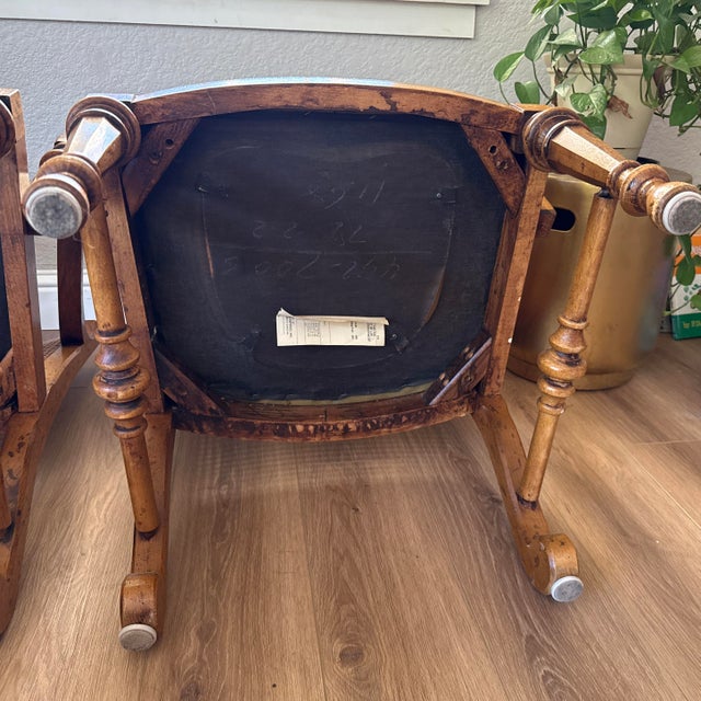 Vintage Drexel French Provincial Dining Armchairs, A Pair For Sale - Image 11 of 12