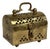 Vintage Domed Brass Cricket Box on Ball Feet For Sale