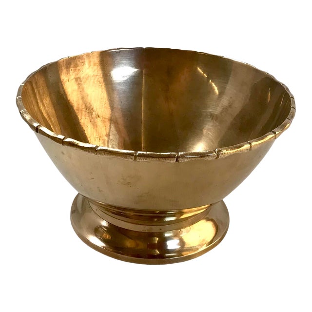 Vintage Mid Century Brass Bowl Chairish