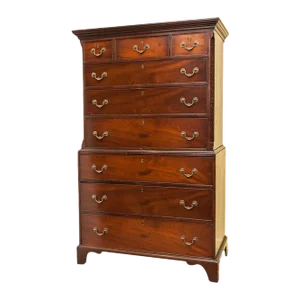 Antique English Mahogany Chest on Chest