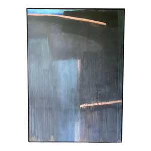 1990s Abstract Painting "Az-Tep" by Venezuelan Artist Susana Amundarain