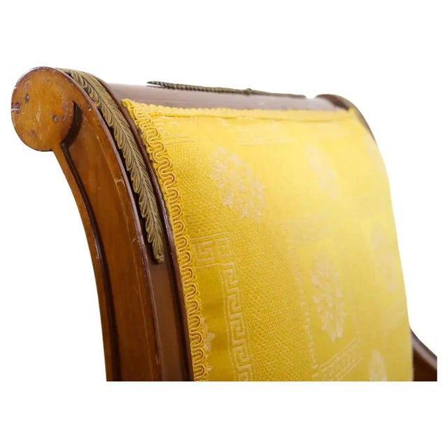 19th Century Empire Style Gilt Bronze Mounted Pair Armchair For Sale In New York - Image 6 of 13