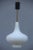 - Pair of pendants - Italian design - White glass and brass gold - Light bulbs E27, max 80 Watt - Measures: glass height...