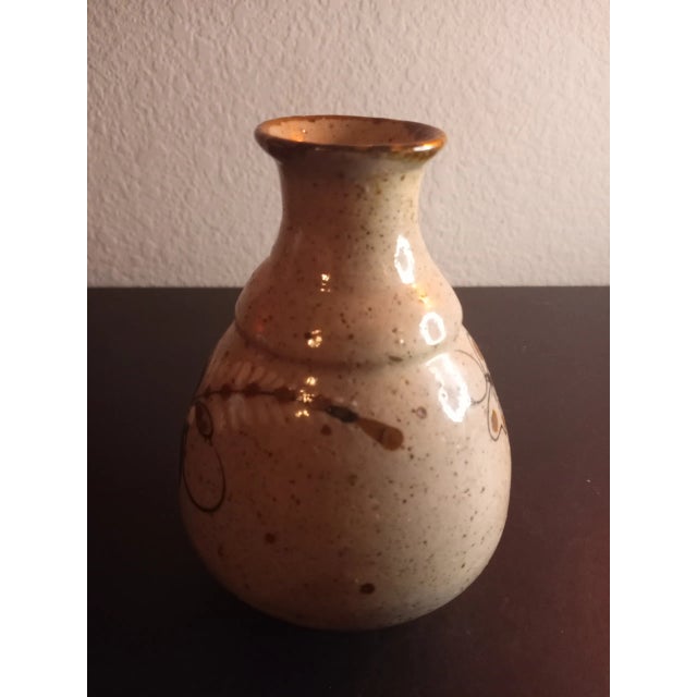Ceramic 1970s Mexican Tonala Glazed Bud Vase For Sale - Image 7 of 7