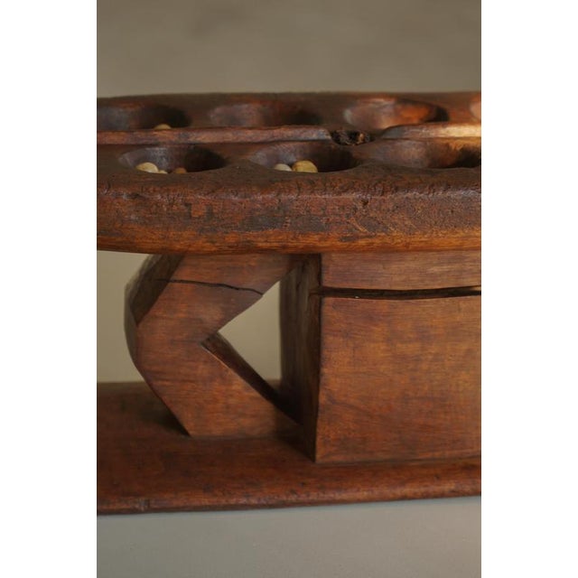 Mid-Century African Hand-Carved Wooden Mancala Game Board, 1950s For Sale - Image 9 of 18