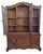 Vintage 1930s Country French Louis XV Quarter Sawn Oak China Cabinet Hutch For Sale - Image 10 of 12