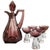Vintage Art Deco Glass Carafe and Glasses in Mulberry Purple, 1950s, Set of 6 For Sale - Image 14 of 14