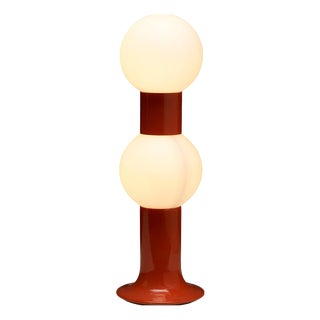 Space Age Orange T 144 Table Lamp from Kontakt-Werkstätten / Kontakt Leuchten, 1970s For Sale