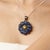 Bohemian Victorian-Style Cabochon Blue Sapphire Pendant in 925 Sterling Silver For Sale - Image 4 of 13