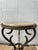 French Gueridon Table With Marble Top and Cast Iron Scroll Legs For Sale - Image 4 of 10