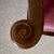Wood Antique English Edwardian Mahogany Desk Armchair in Velvet, 1890s For Sale - Image 7 of 17