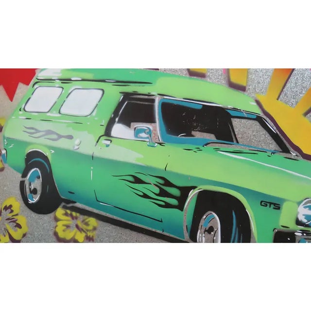 Pop Art Modern Graffiti Pop Art by Dennis Ropar (Australia B. 1971) Signed For Sale - Image 3 of 8