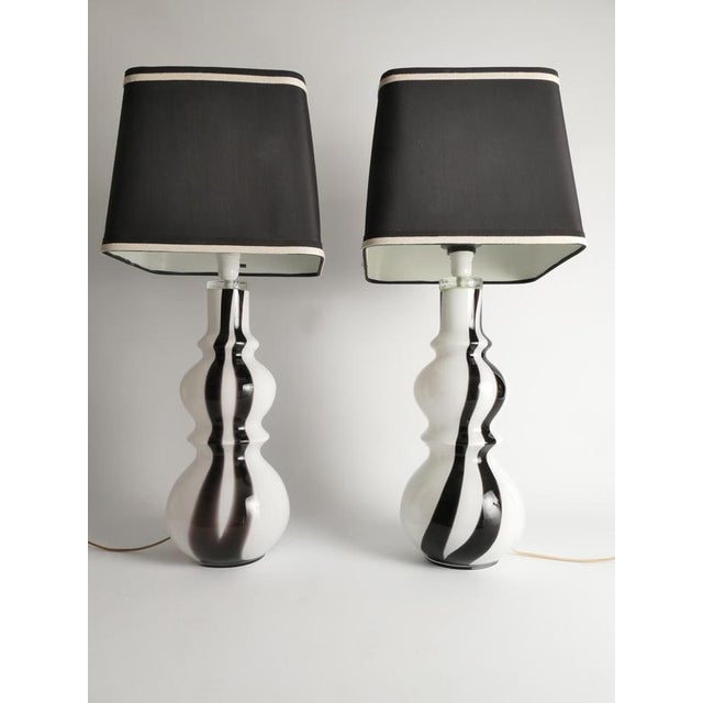 Art Glass Table Lamps, 1960s, Set of 2 For Sale - Image 3 of 16