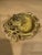 This is a beautiful antique inkwell & stand. It is made of brass with details of leaves etched into the metal. It is...