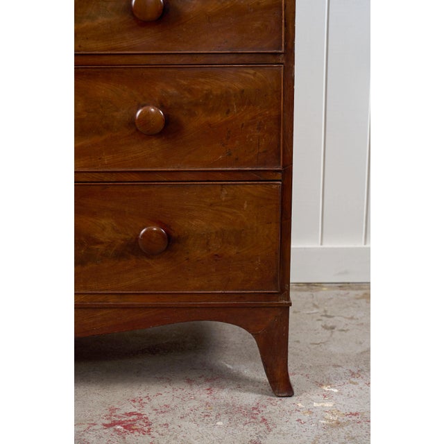 Early 19th Century Early 19th Century Flame Mahogany With Original Knobs (C. 1825) For Sale - Image 5 of 13