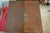 Tan Large Antique Triptych Mirror in Embossed Leather, 1890s For Sale - Image 8 of 8