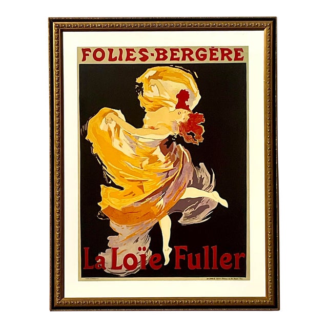 Vintage Boho Folies Bergere Framed Poster For Sale
