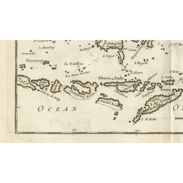 Antique French Engraved Map of the Moluccas & Celebes, Le Rouge, 1750s For Sale - Image 5 of 10