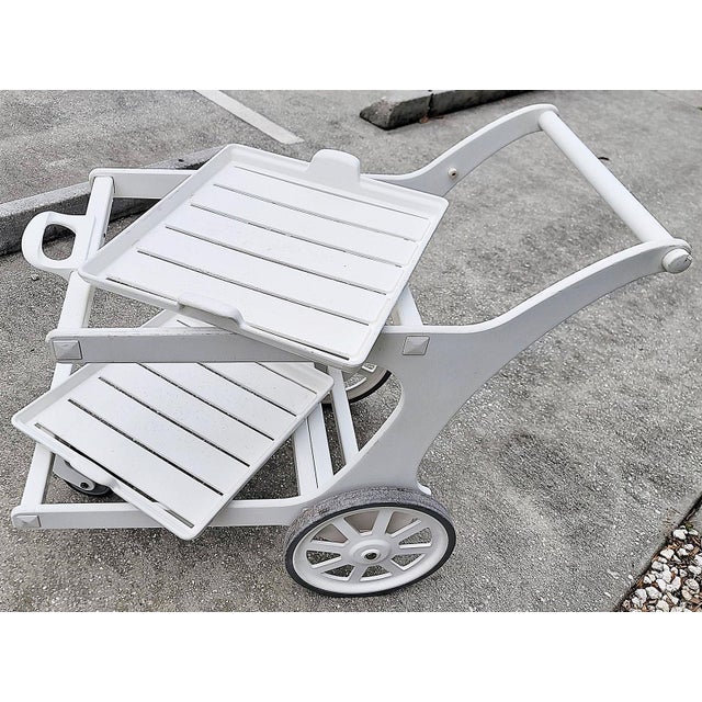French Bar Serving Cart Triconfort Riviera For Sale In West Palm - Image 6 of 10