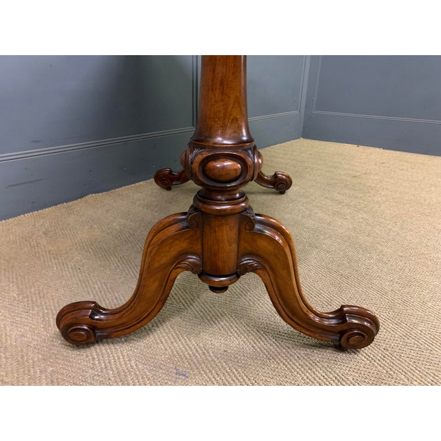 Victorian Burr Walnut Library Table by W. J. Mansell, 1865 For Sale - Image 13 of 18