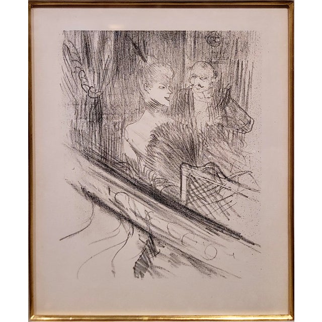Post Impressionist Toulouse-Lautrec "Le Baron Moise - La Loge" -Vintage Lithograph For Sale - Image 3 of 9