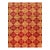 8x10 Opulent Classic Coral Diamond Contemporary Handknotted Afghan Wool Rug For Sale