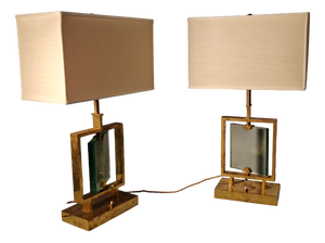 Vintage Table Lamps by Max Ingrand for Fontana Arte, Set of 2