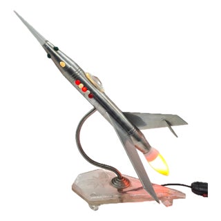 Vintage Table Lamp in Aluminium, 1960s For Sale