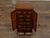 English 19th Century Miniature Cabinet with Scrollwork Inlay and Inner Drawers For Sale - Image 11 of 12