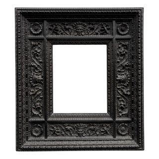 Neo-Renaissance Ebony Frame with Pogliani-Style Masks, 1890s For Sale