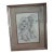 Vintage Framed Poodle Stich on Linen For Sale