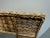 Large Vintage Square Abaca Woven Wall Mirror For Sale In West Palm - Image 6 of 7