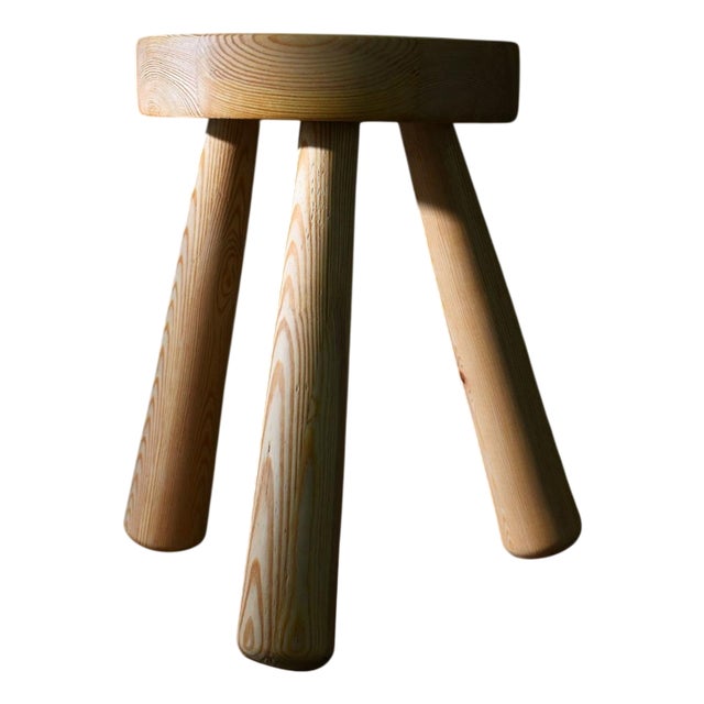 Pine Stool by Ingvar Hildingsson For Sale