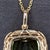 Metal 5.6cts Chrome Tourmaline Pendant With Natural Diamond Halo in Solid 14k Gold For Sale - Image 7 of 7