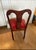 Antique Federal Style Mahogany Side Chair With Red Velvet For Sale - Image 9 of 9